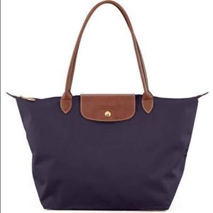 Longchamp 'Large Le Pliage' Tote - Purple
